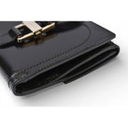 Gucci Wallet Vintage Folding Enamel Black — view 5