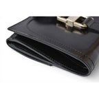Gucci Wallet Vintage Folding Enamel Black — view 6