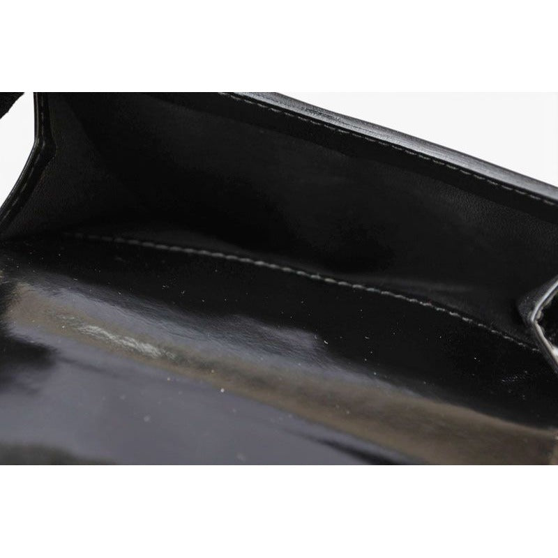Gucci Wallet Vintage Folding Enamel Black — view 8
