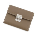 Hermes Trifold Wallet Charnier Compact Etoupe Silver Vo Madame