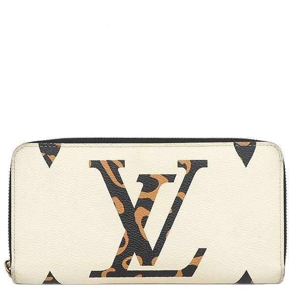 Louis Vuitton Wallet Zippy Monogram Canvas Giant Yvoire Gold Zebra