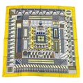 Hermes Scarf Silk Carre 90 Garden OF Shapes Yellow