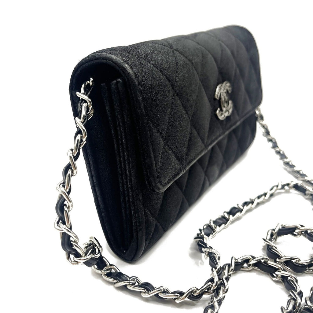 Chanel CC Wild Stitch Lambskin Wallet on Chain Shoulder Crossbody — view 5