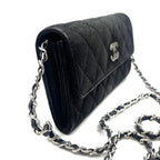 Chanel CC Wild Stitch Lambskin Wallet on Chain Shoulder Crossbody — view 5