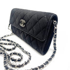 Chanel CC Wild Stitch Lambskin Wallet on Chain Shoulder Crossbody — view 6