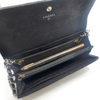Chanel CC Wild Stitch Lambskin Wallet on Chain Shoulder Crossbody — view 8