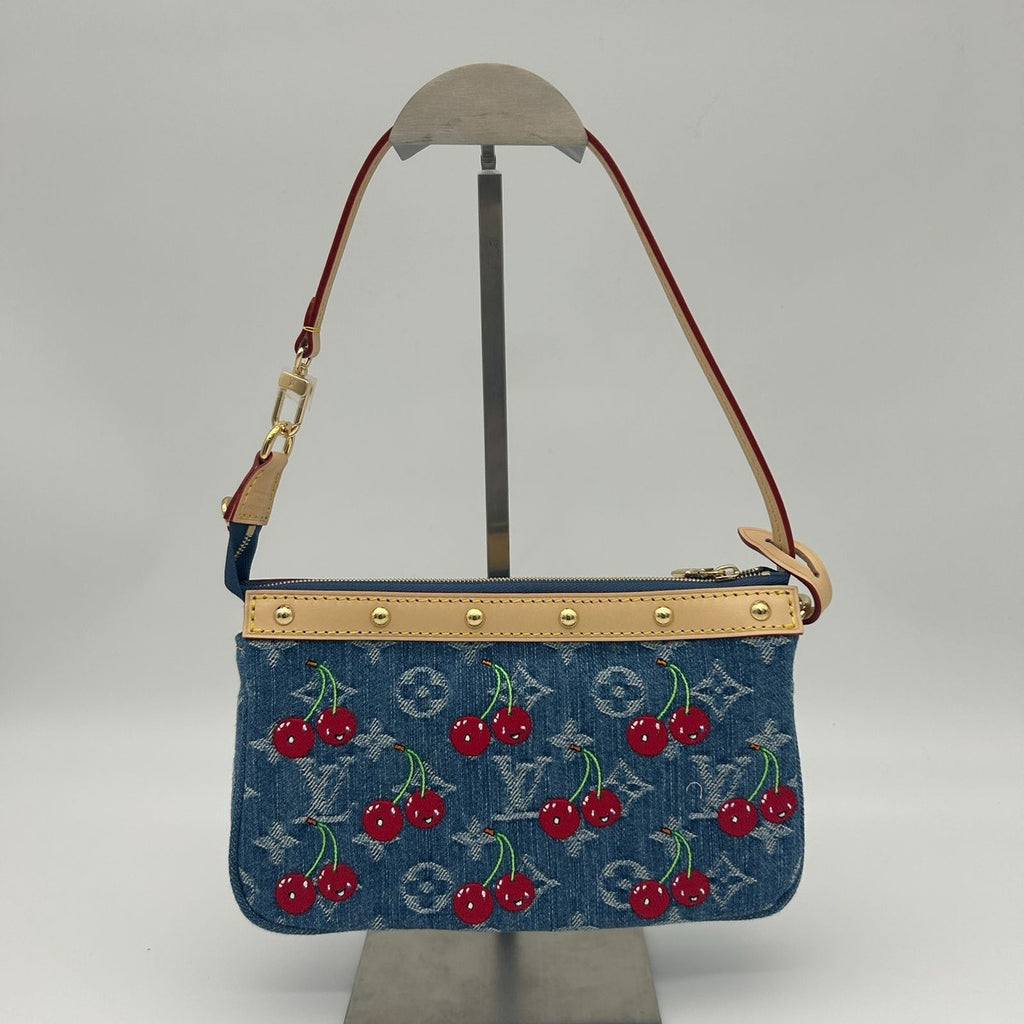 Louis Vuitton LV TM Pochette Shoulder Bag Monogram Cherry — view 3