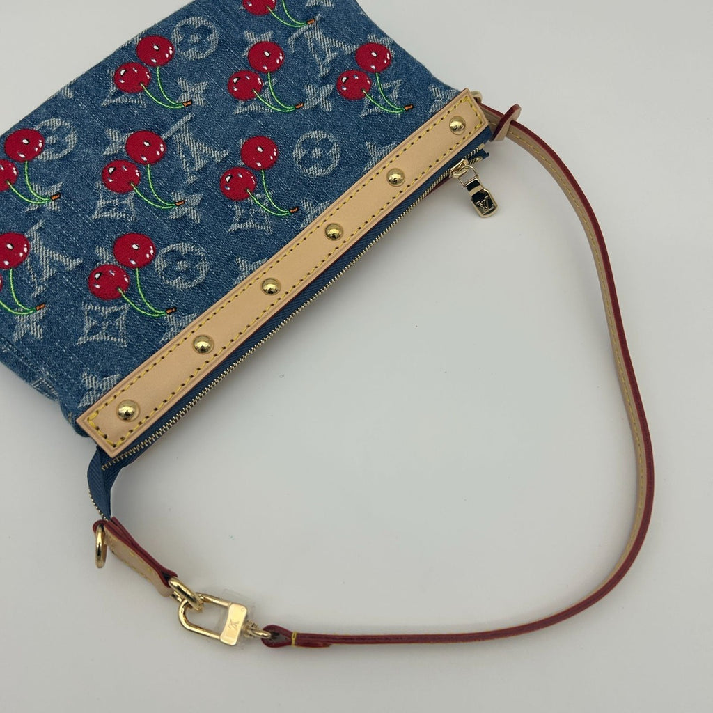 Louis Vuitton LV TM Pochette Shoulder Bag Monogram Cherry — view 6