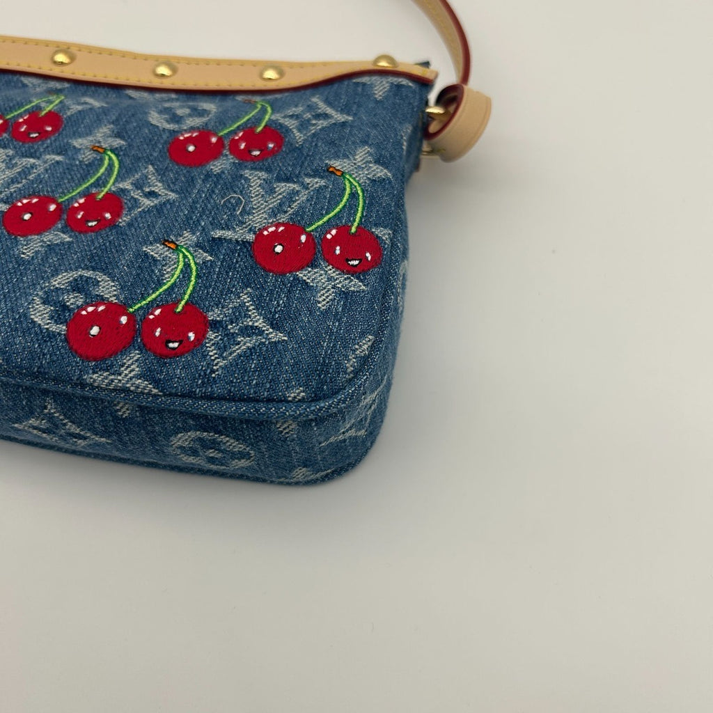 Louis Vuitton LV TM Pochette Shoulder Bag Monogram Cherry — view 9