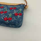 Louis Vuitton LV TM Pochette Shoulder Bag Monogram Cherry — view 9