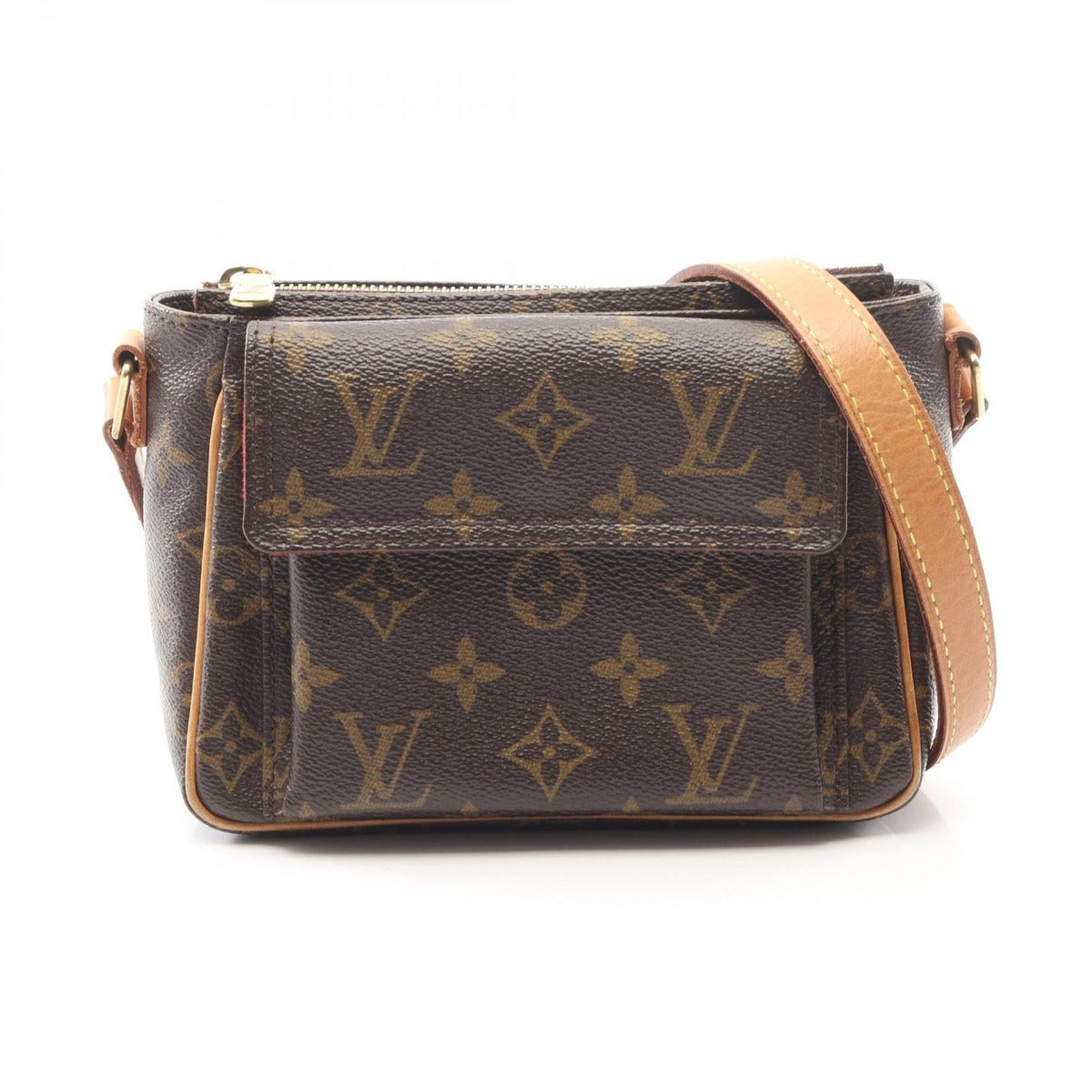 Louis Vuitton Shoulder Bag Viva City PM Canvas Leather