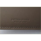 Bottega Veneta Wallet Fold Over Intrecciato Khaki — view 5