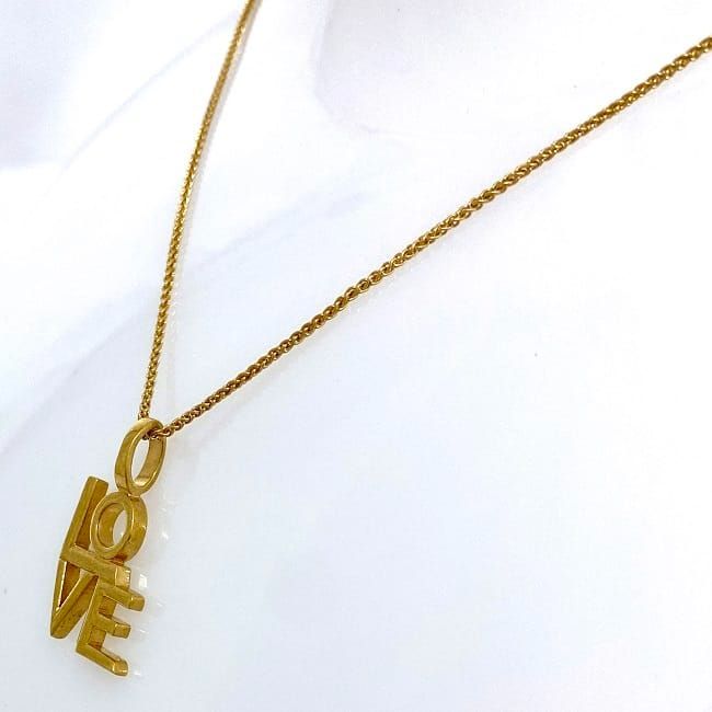 Saint Laurent Love Necklace Gold Y1500 — view 5