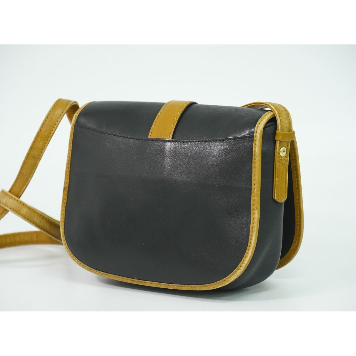 Celine Leather Shoulder Bag Pochette Black — view 2