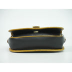Celine Leather Shoulder Bag Pochette Black — view 3