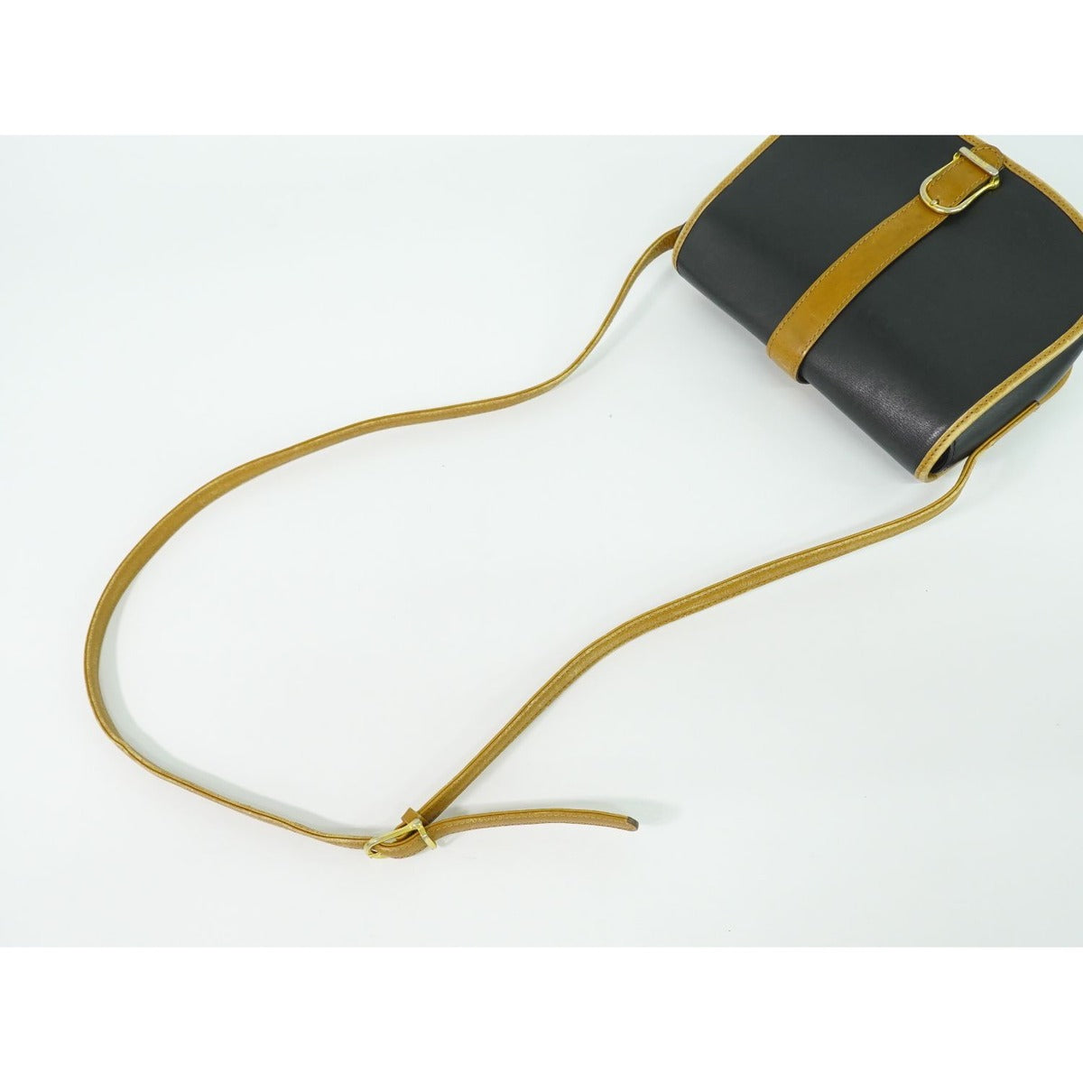 Celine Leather Shoulder Bag Pochette Black — view 4