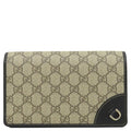 Gucci Shoulder Bag GG Emblem Mini Bag Supreme Canvas Black Gold