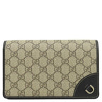 Gucci Shoulder Bag GG Emblem Mini Bag Supreme Canvas Black Gold