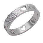Gucci Ring Icon Heart White Gold