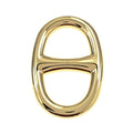 Hermes Scarf Ring Chaine D'ancre Permanent Brass Gold Color GD Necklace Style