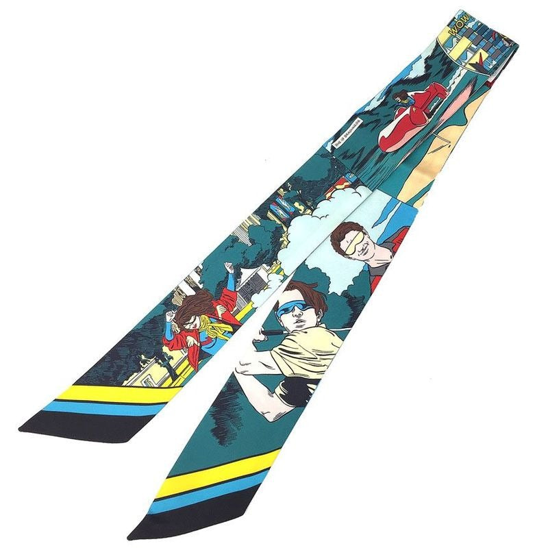 Hermes Twilly WOW S Spring Summer 2021 American Comic Book Style Tie
