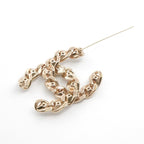 Chanel Brooch Corsage Gold Coco Mark Rhinestone — view 5