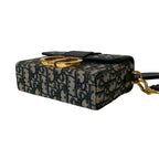 Christian Dior Trotter 30 Montaigne Oblique Leather Canvas Mini Shoulder Bag