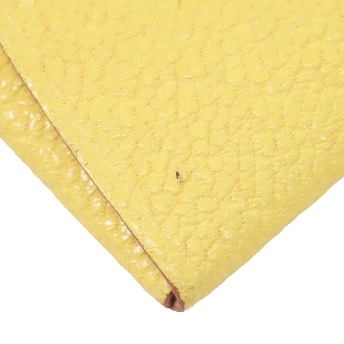 Hermes Bastia Limoncello Silver Chevre Coin Purse — view 5