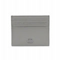 Dior CD Icon Card Holder Case Gray Leather