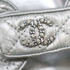 Chanel Footbed Coco Mark Sandals 0 Silver Grayish 36 — view 8
