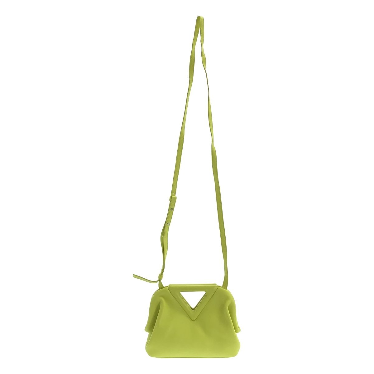 Bottega Veneta Triangle Point Small Shoulder Bag Yellow