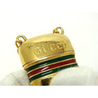 Gucci Necklace Vintage Sherry Line Metal Gold Pilcase — view 2