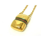 Gucci Necklace Vintage Sherry Line Metal Gold Pilcase — view 3