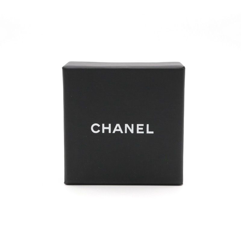 Chanel Earrings Gold Coco Mark Star Hoop Rhinestone — view 2