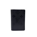Louis Vuitton Midnight Organizer Poche Monogram Leather Black Card Case