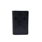 Louis Vuitton Midnight Organizer Poche Monogram Leather Black Card Case