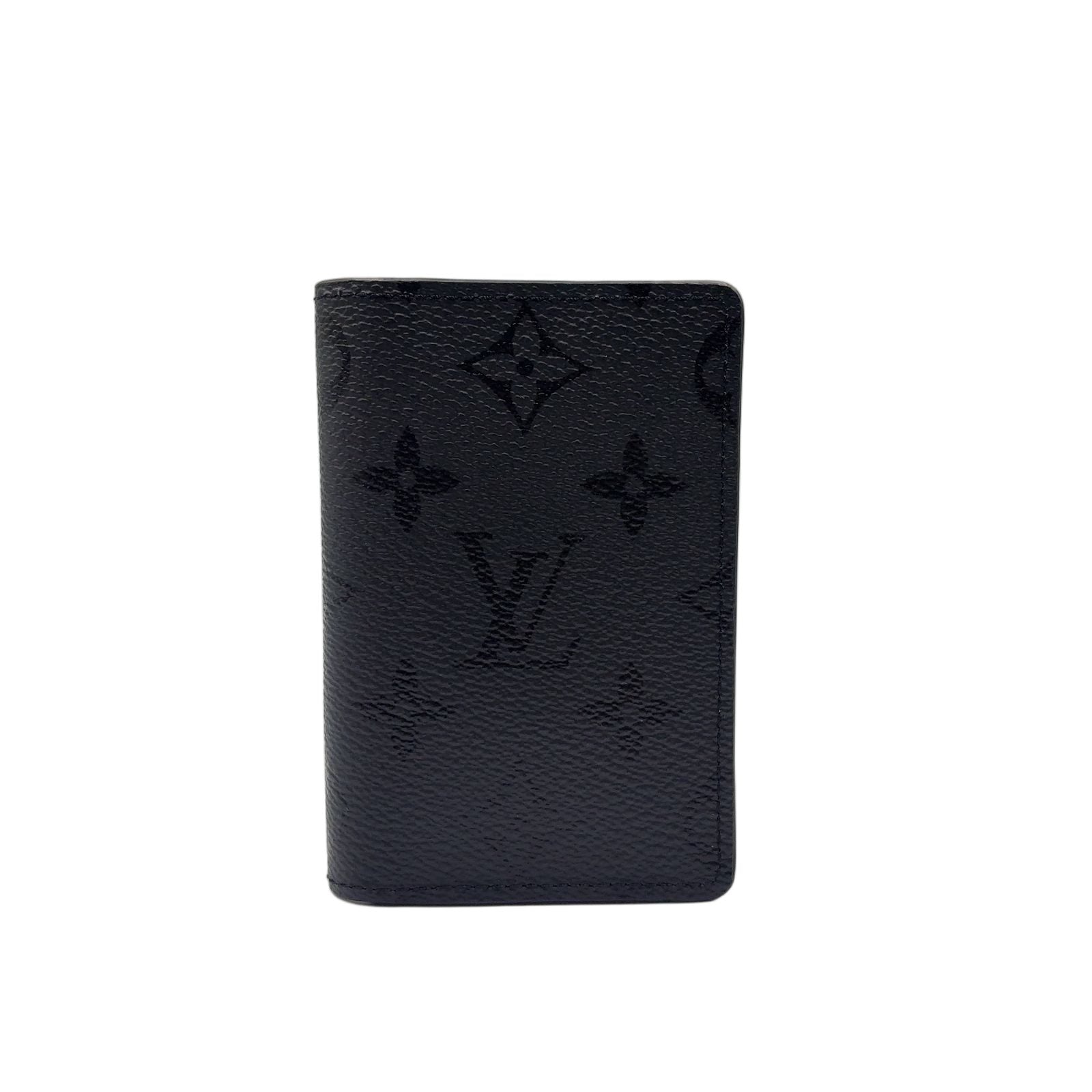 Louis Vuitton Midnight Organizer Poche Monogram Leather Black Card Case