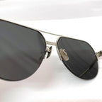 Bottega Veneta Sunglasses Silver Gray Mirror — view 8