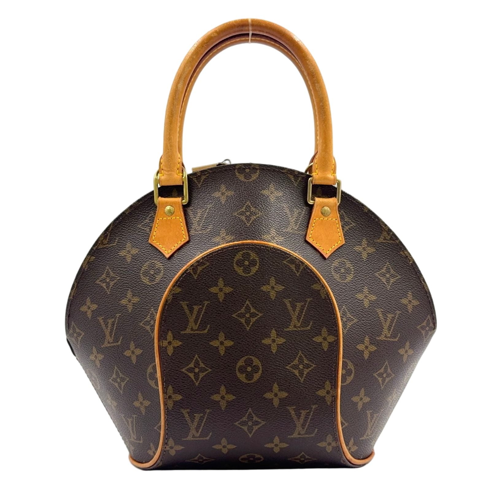 Louis Vuitton Ellipse PM Monogram Leather Brown Handbag Gold