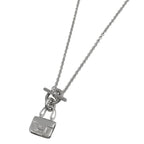 Hermes Amulet Constance Necklace Silver