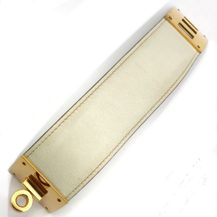 Hermes Kelly Dog Bracelet Swift White — view 2
