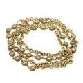 Chanel Chain Belt Vintage Gold Plated Rhinestone