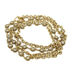 Chanel Chain Belt Vintage Gold Plated Rhinestone