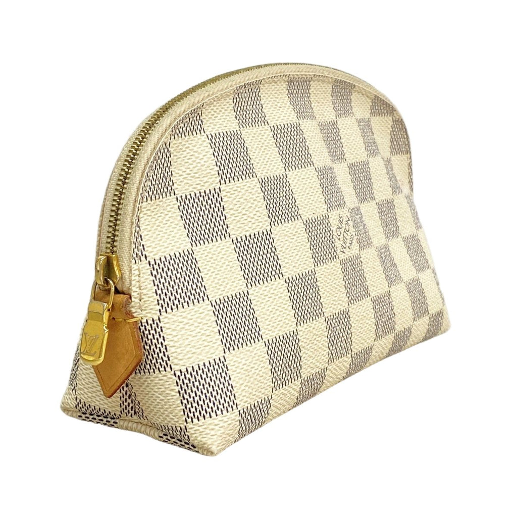 Louis Vuitton Pouch Damier Azur Pochette Cosmetic PM White — view 2