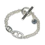 Hermes Bracelet Chaine D'ancre New Farandole ST Silver