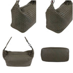 Bottega Veneta Intrecciato Leather Shoulder Bag Hobo Soho Gray — view 3