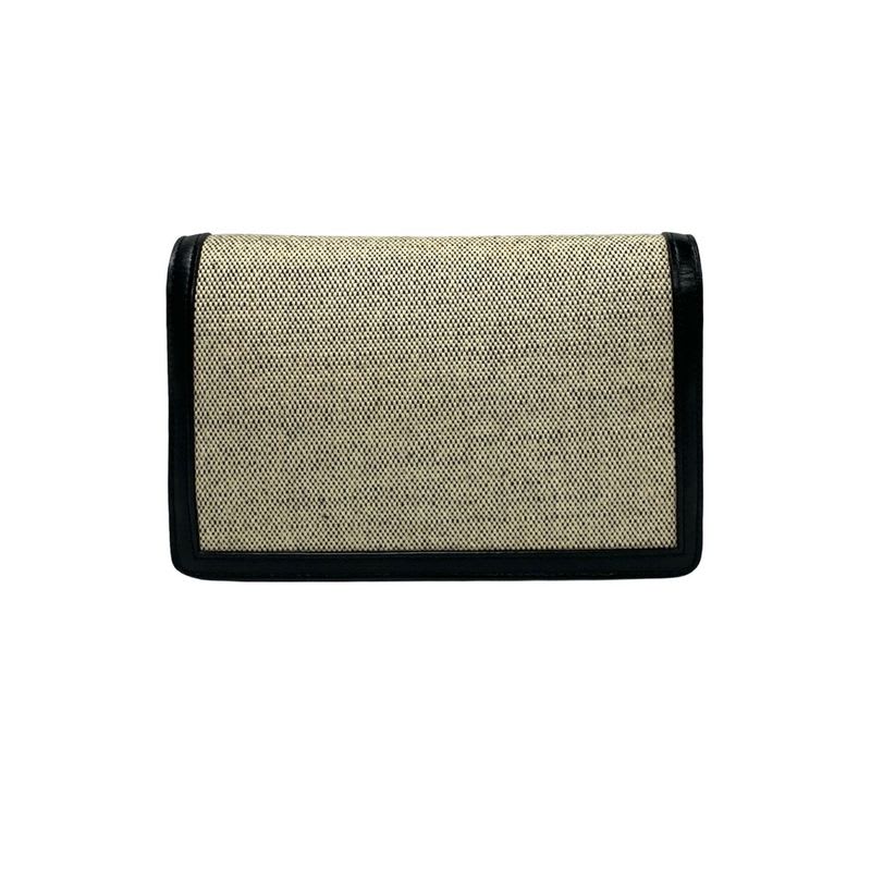 Celine Triomphe Chain Shoulder Canvas Leather Mini