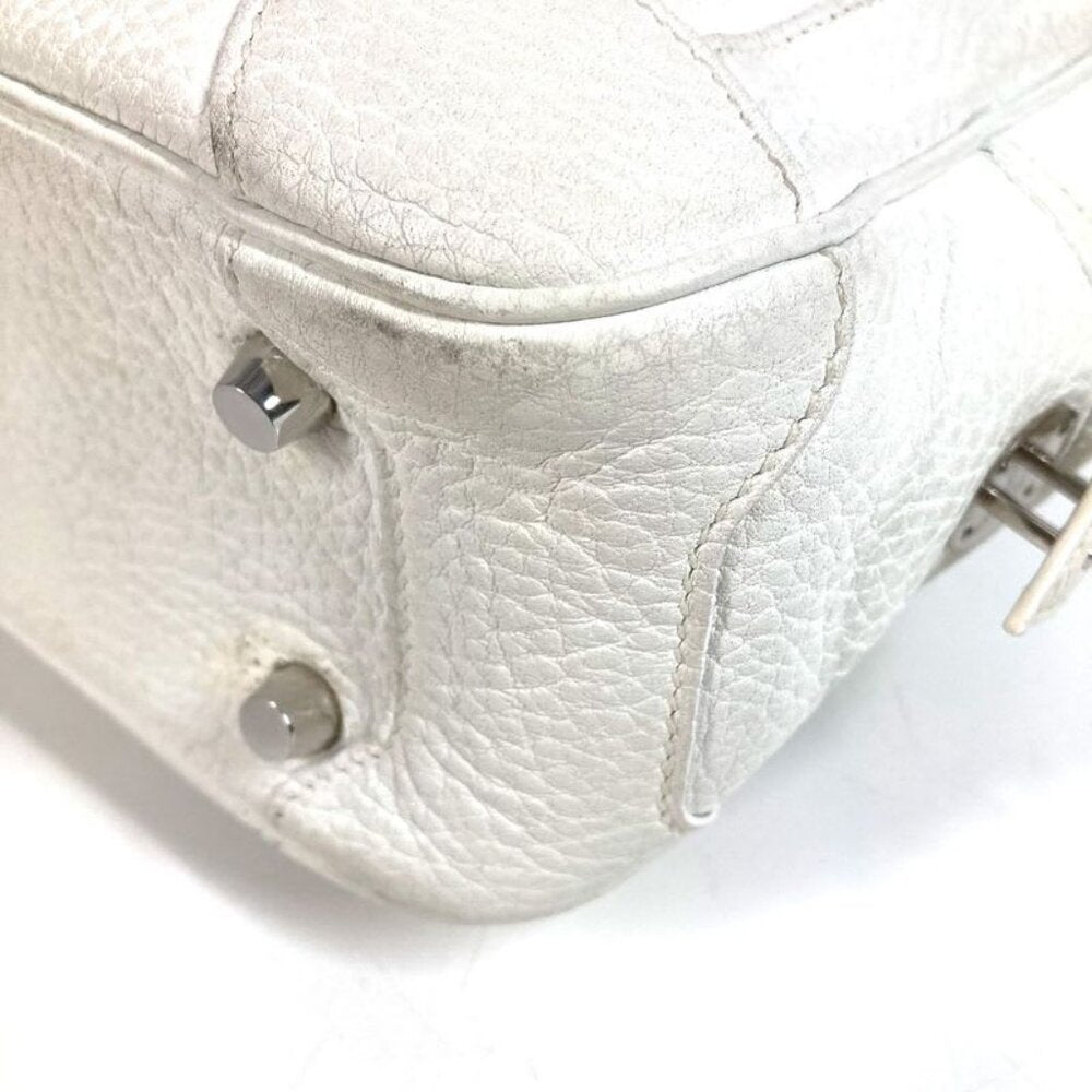 Hermes Handbag Omnibus PM Leather White