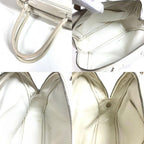 Hermes Handbag Omnibus PM Leather White