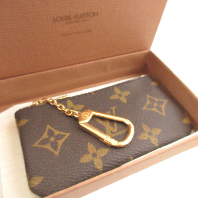 Louis Vuitton Monogram Pochette Cles Brown Coin Case Wallet 0945 — view 2